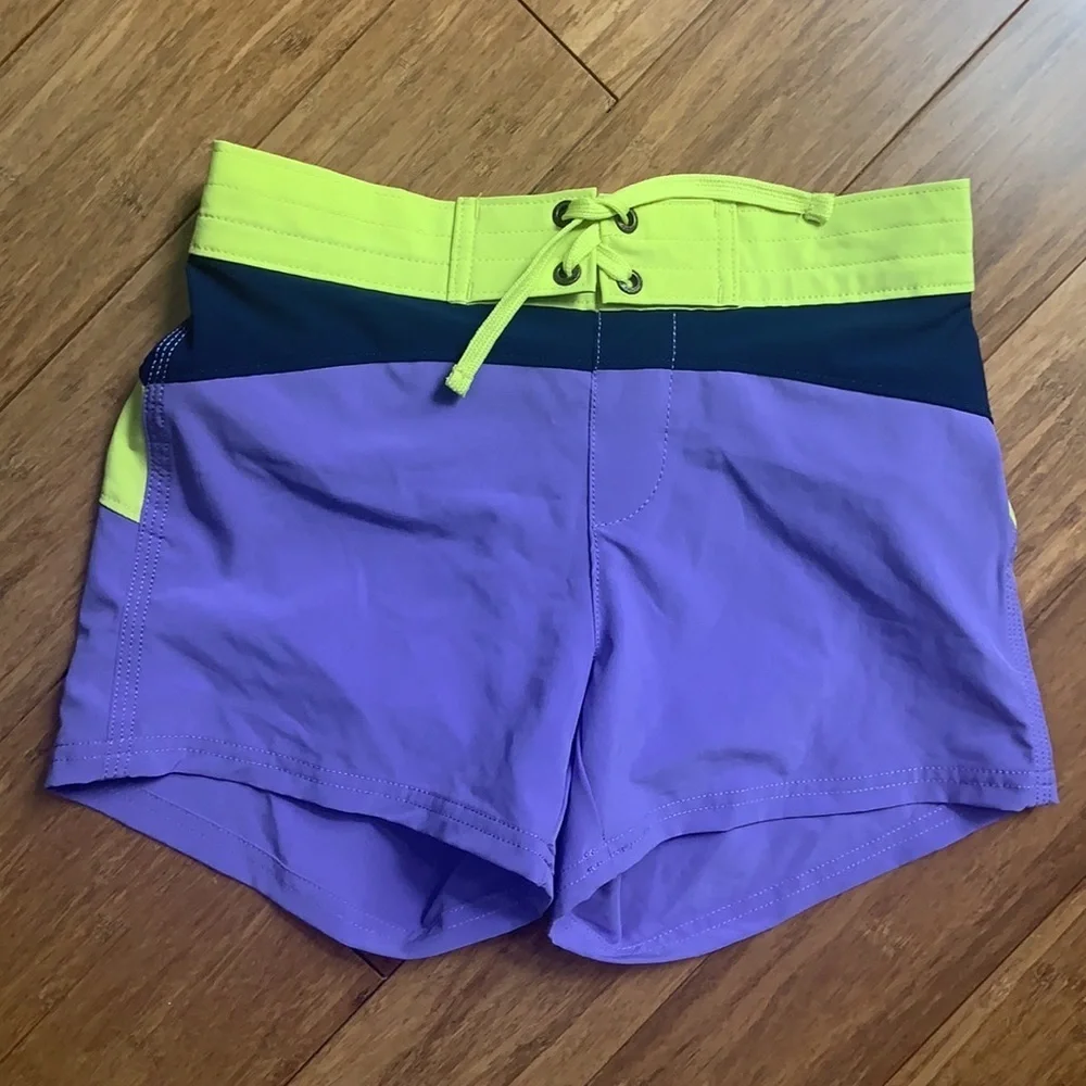 NEW LANDS END Girls Quick Dry Swim Shorts sz 12